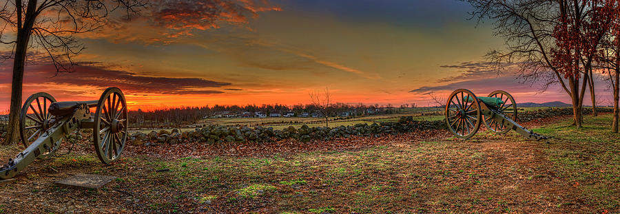 Gettysburg National Park Photograph - Gettysburg Battlefield Sunrise by Craig Fildes