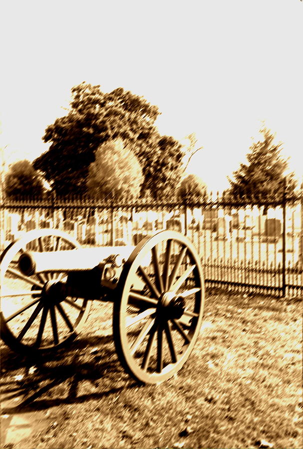 Gettysburg National Park Photograph - Gettysburg Cannon by Cat Rondeau