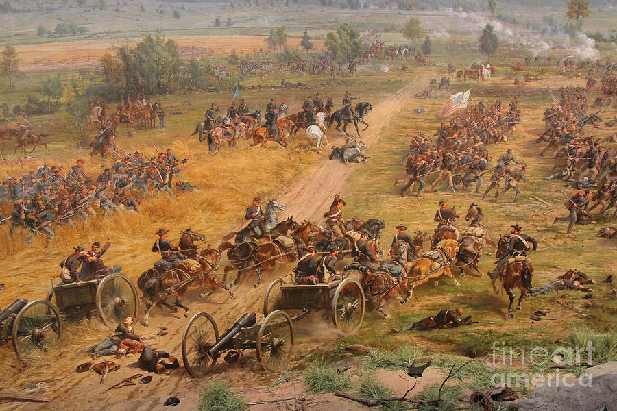 Gettysburg Cyclorama Detail Two Digital Art by Randy Steele