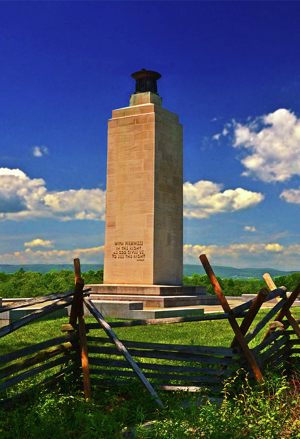 Gettysburg - Eternal Light Peace Memorial 001 Photograph by George Bostian