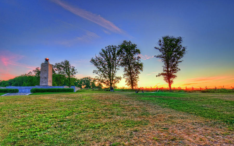 Gettysburg Eternal Light Peace Memorial Sunrise Photograph By Craig