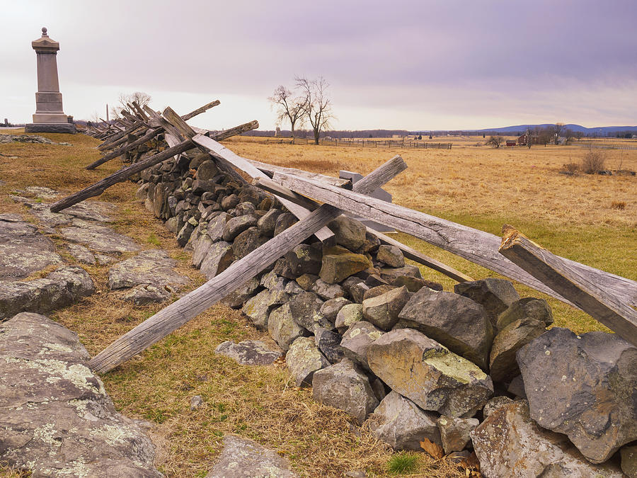 Gettysburg Fences and Battlefields I Photograph by Marianne Campolongo