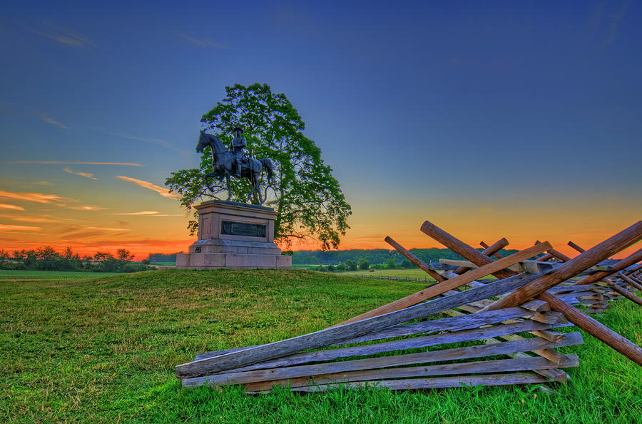 Gettysburg McPherson Ridge sunrise Photograph by Craig Fildes - Fine ...