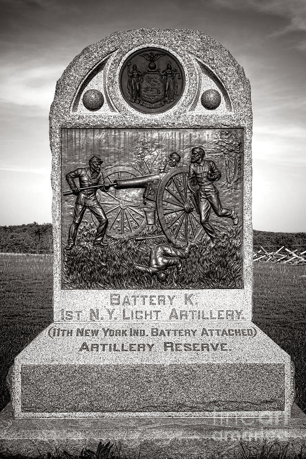 Gettysburg National Park 1st New York Light Artillery Monument Photograph by Olivier Le Queinec
