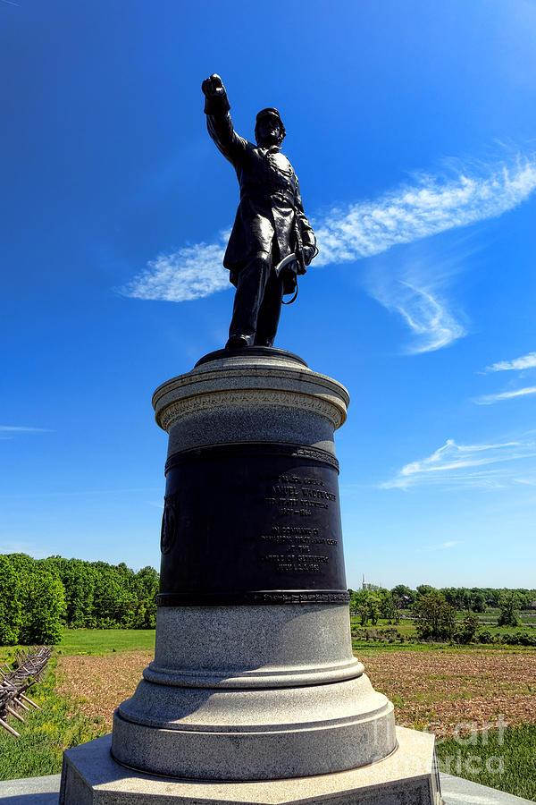 Gettysburg National Park James Samuel Wadsworth Memorial Photograph by Olivier Le Queinec