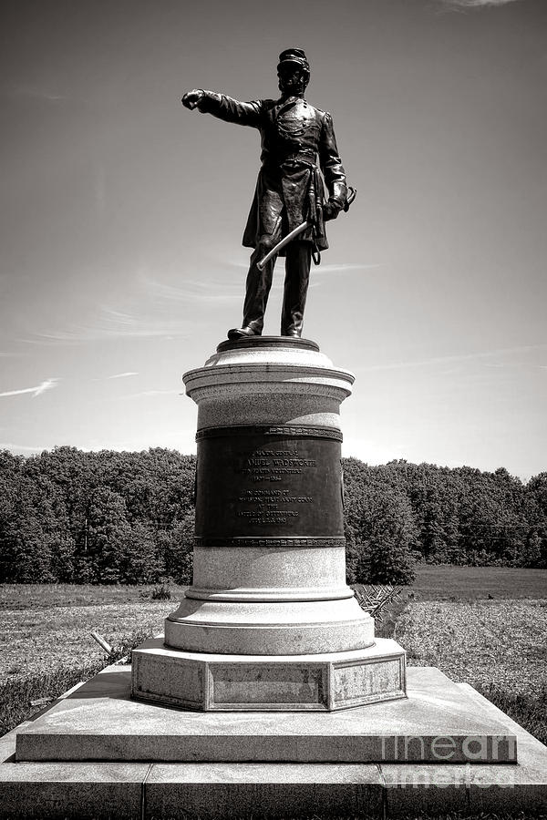 Gettysburg National Park Photograph - Gettysburg National Park James Samuel Wadsworth Monument by Olivier Le Queinec
