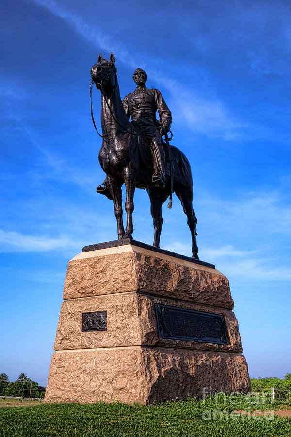 Gettysburg National Park Major General George Mead Memorial Photograph by Olivier Le Queinec