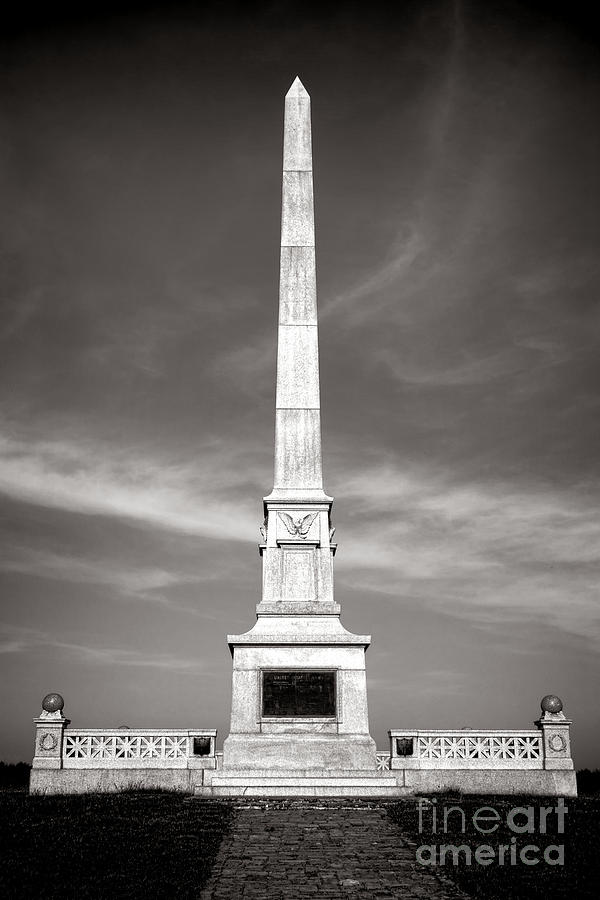 Gettysburg National Park Photograph - Gettysburg National Park United States Army Regulars Monument by Olivier Le Queinec
