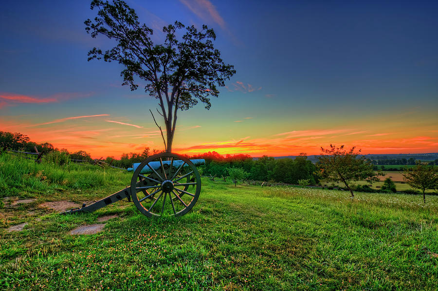 Gettysburg Oak Hill Sunrise Photograph By Craig Fildes Pixels