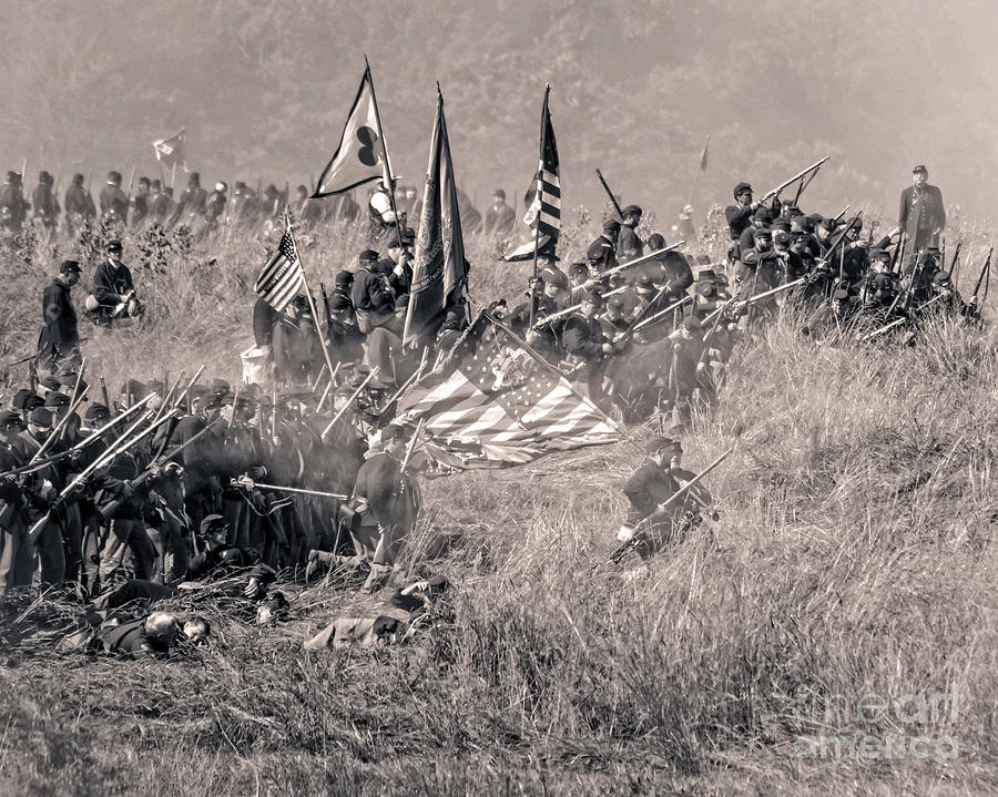 Gettysburg Union Infantry 8963S Photograph by Cynthia Staley - Fine Art ...