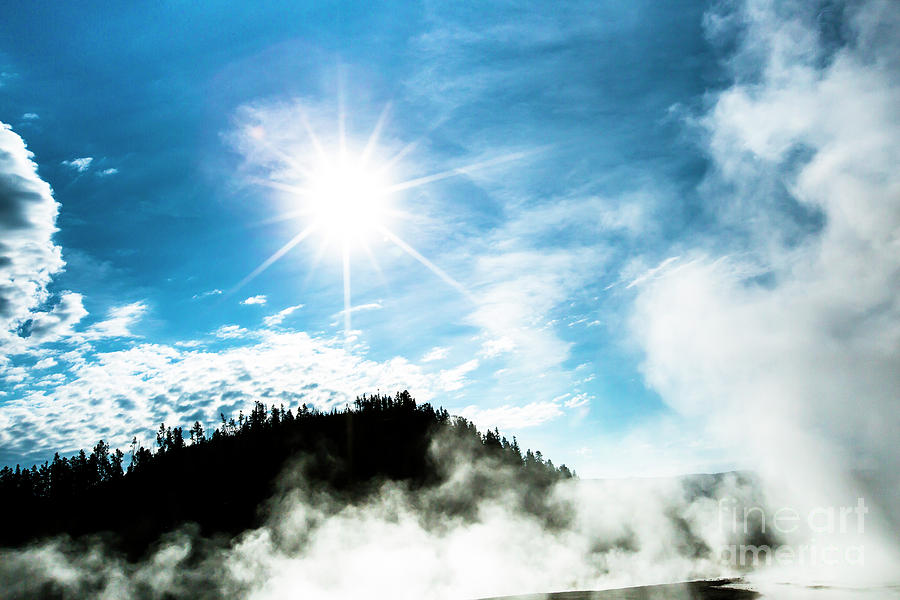 Geysers at Yellowstone Photograph by Ben Graham