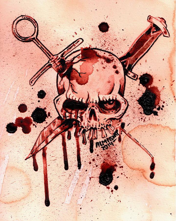 GG Allin / Murder Junkies Logo Painting by Ryan Almighty