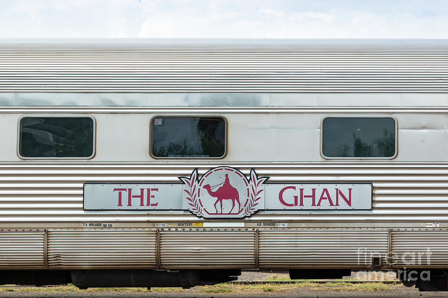 Ghan train at Alice Springs Photograph by Andrew Michael