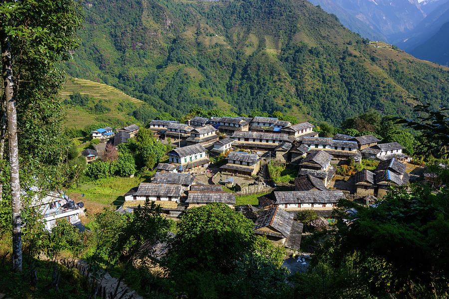 Ghandruk village in the Annapurna region Photograph by Dutourdumonde Photography