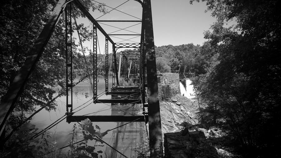 Ghost Bridge in Black and White Photograph by Kelly Hazel