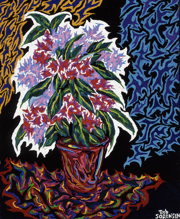 Ghost Flower Painting by Robert SORENSEN