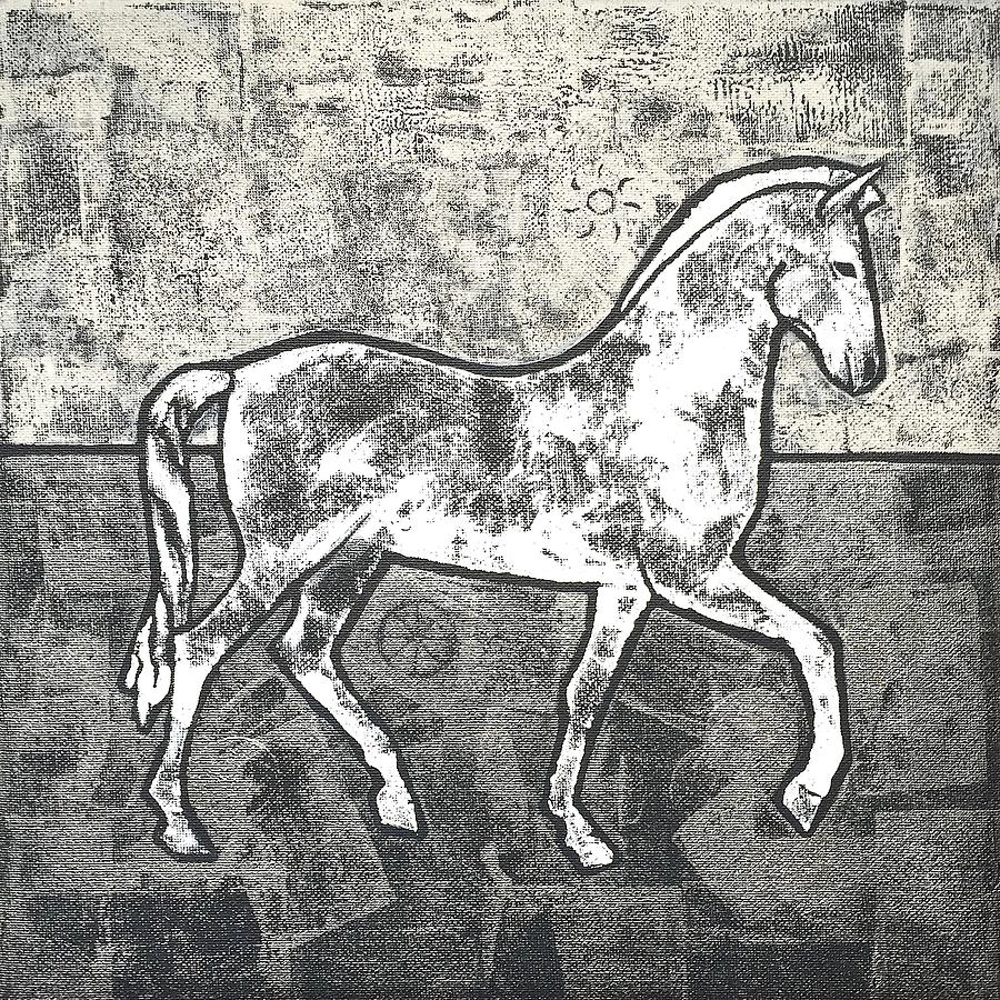 Ghost Horse Painting by Diana Perfect