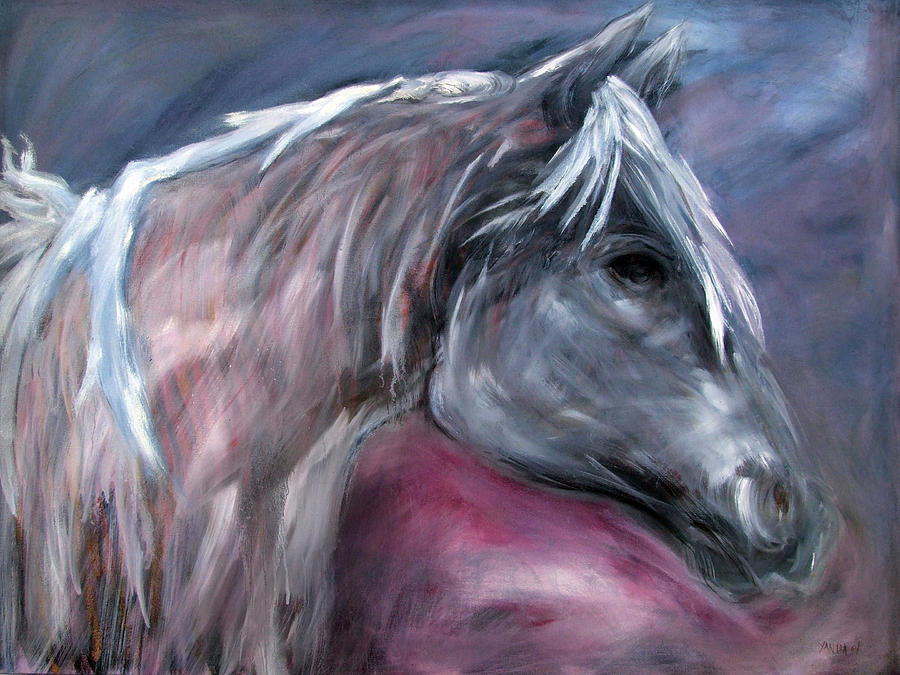 Spirit Horse Painting by Katt Yanda