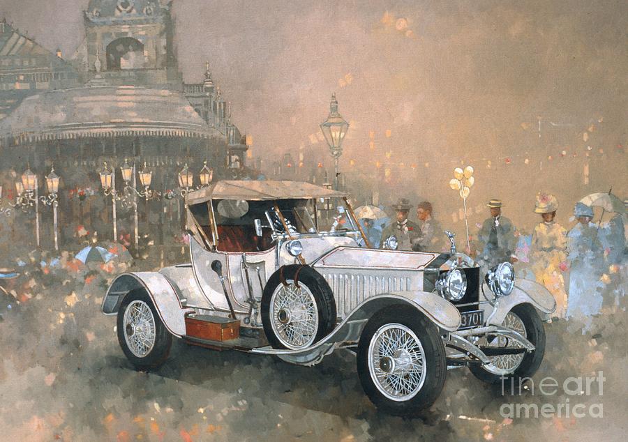 Car Painting - Ghost in Scarborough  by Peter Miller