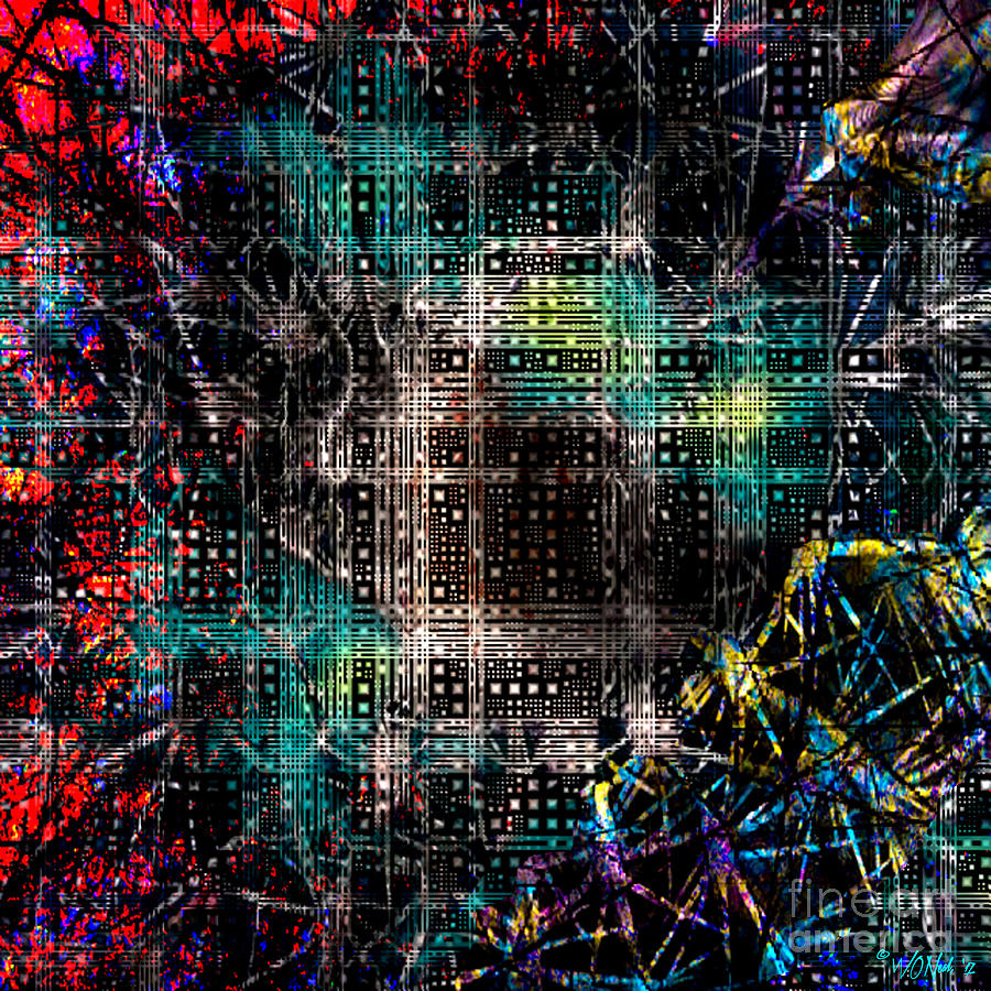 Abstract Digital Art - Ghosts in the Machine 1 by Walter Neal