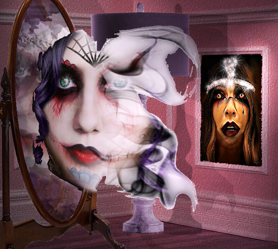 Ghost in the Mirror Digital Art by Artful Oasis