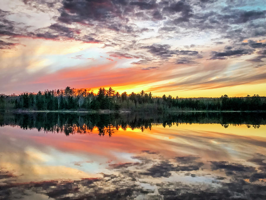 Ghost Lake Sunset Photograph by Todd Reese