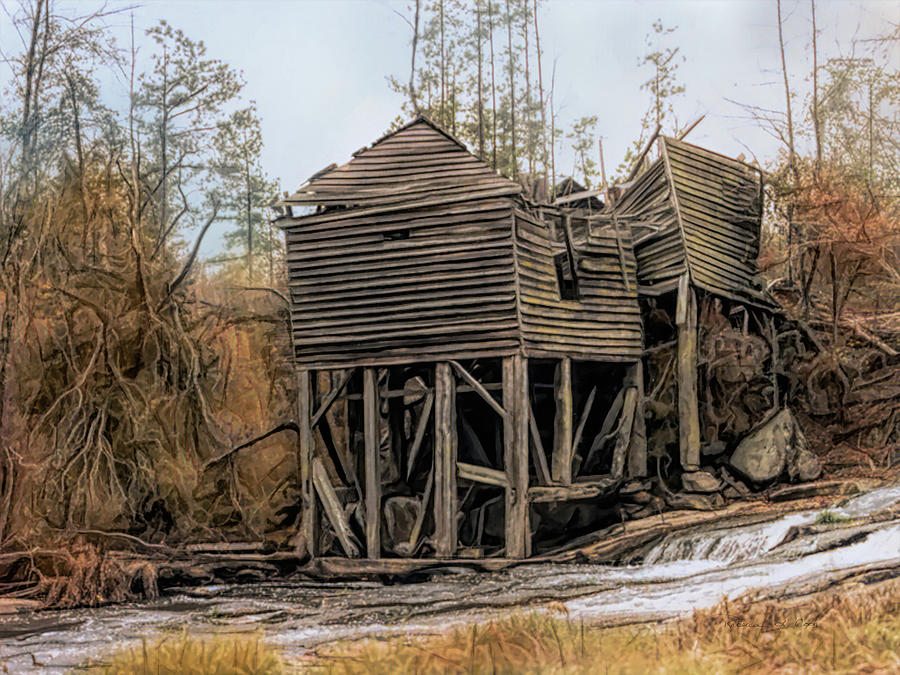 Ghost Mill On Chinquapin Creek South Carolina Photograph by Bellesouth Studio