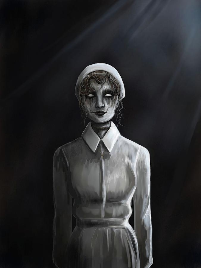 Ghost Nurse Digital Art