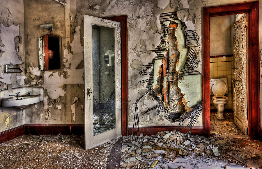 Mirror Photograph - Ghost of Time by Evelina Kremsdorf