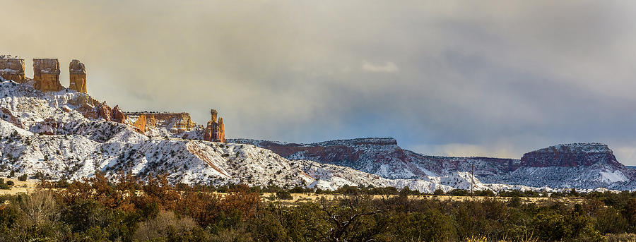 Ghost Ranch in Winter Photograph by Lou  Novick