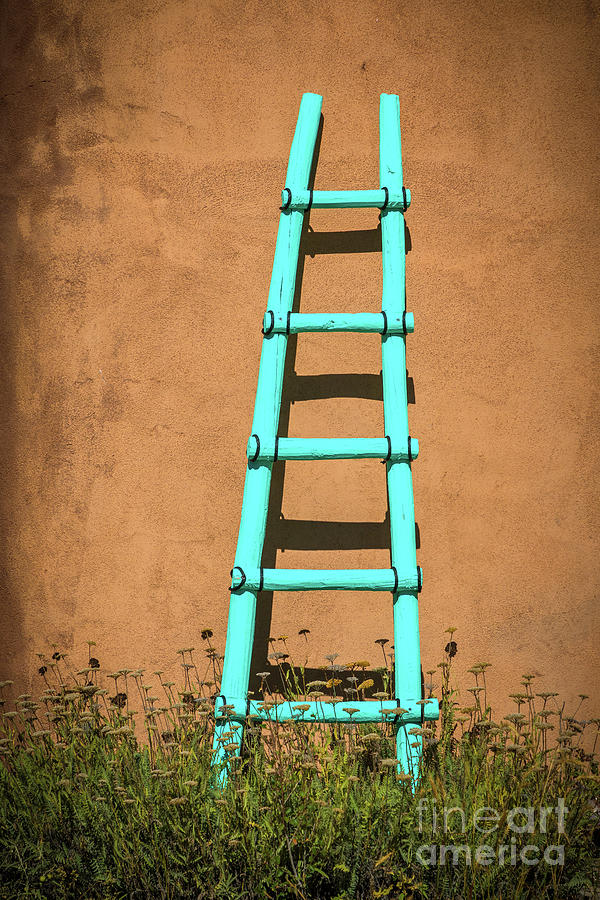 Architecture Photograph - Ghost Ranch Ladder by Inge Johnsson