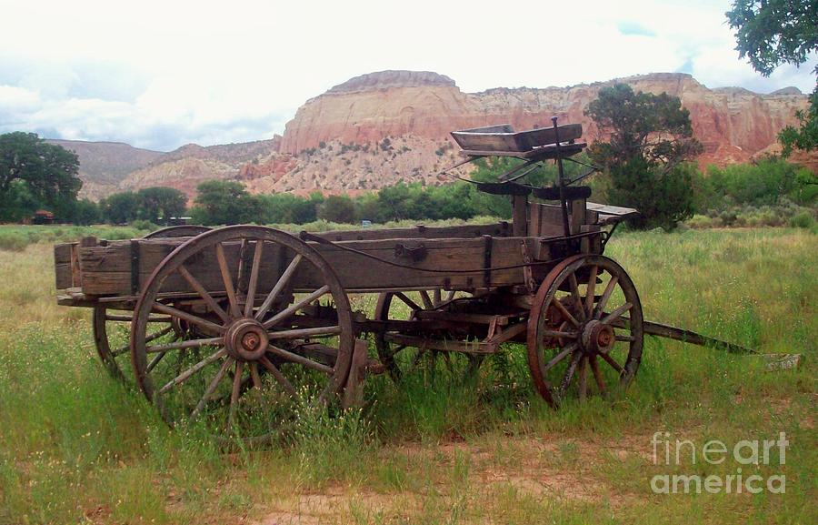 Nature Photograph - Ghost Ranch Wagon by Sandra McClure
