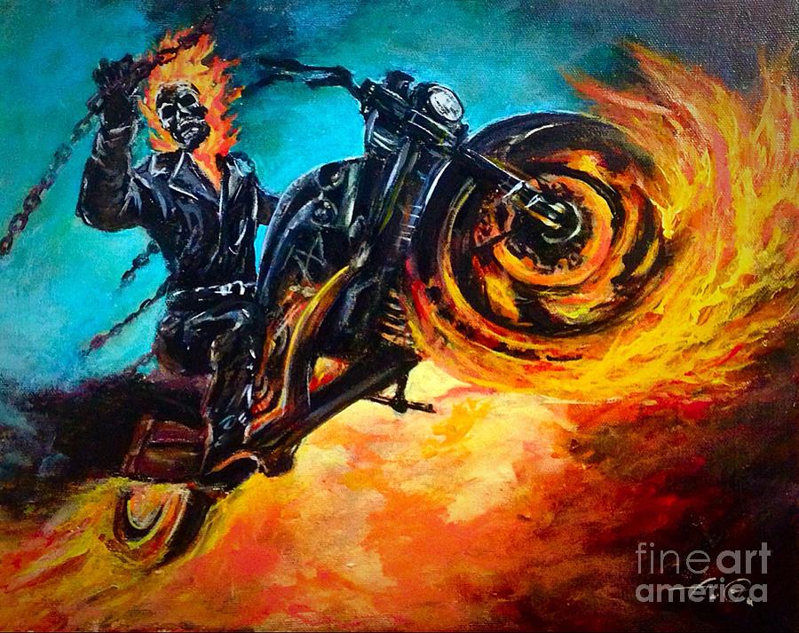 ghost riders painting