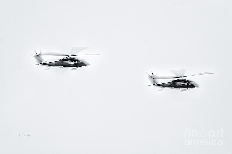 Abstract Ghost Riders Blackhawk Helicopters Photograph by Rene Triay FineArt Photos
