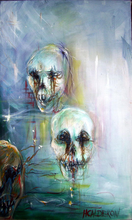 Skeleton Painting - Ghost Ship 3 by Heather Calderon