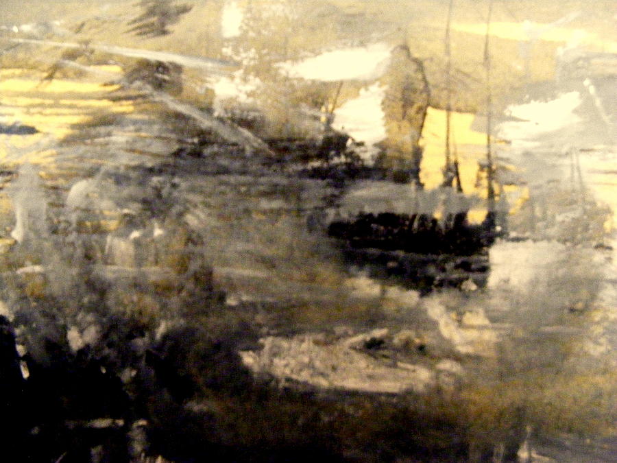 Ghost Ships 2 Painting by Nancy Kane Chapman