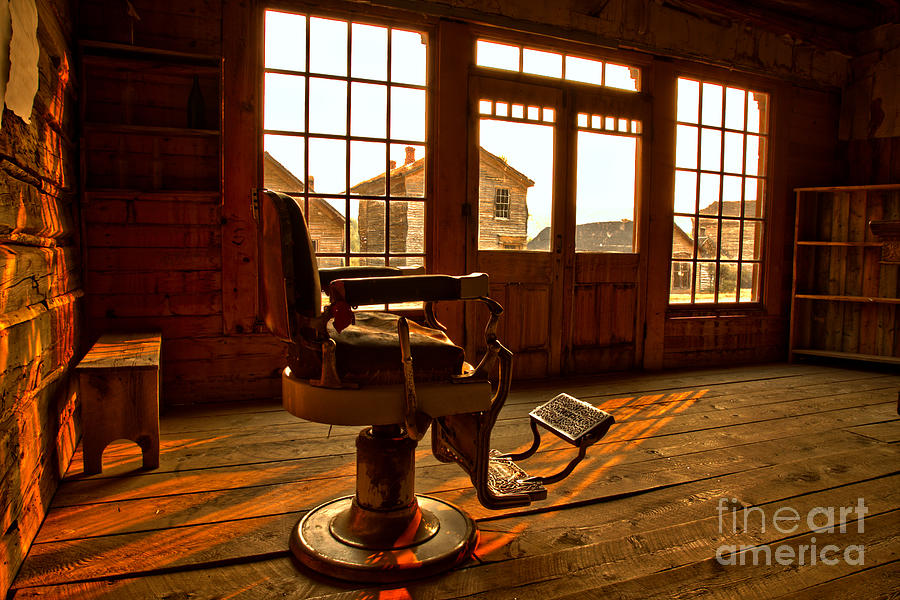 Ghost Town Barber Chair Photograph by Adam Jewell