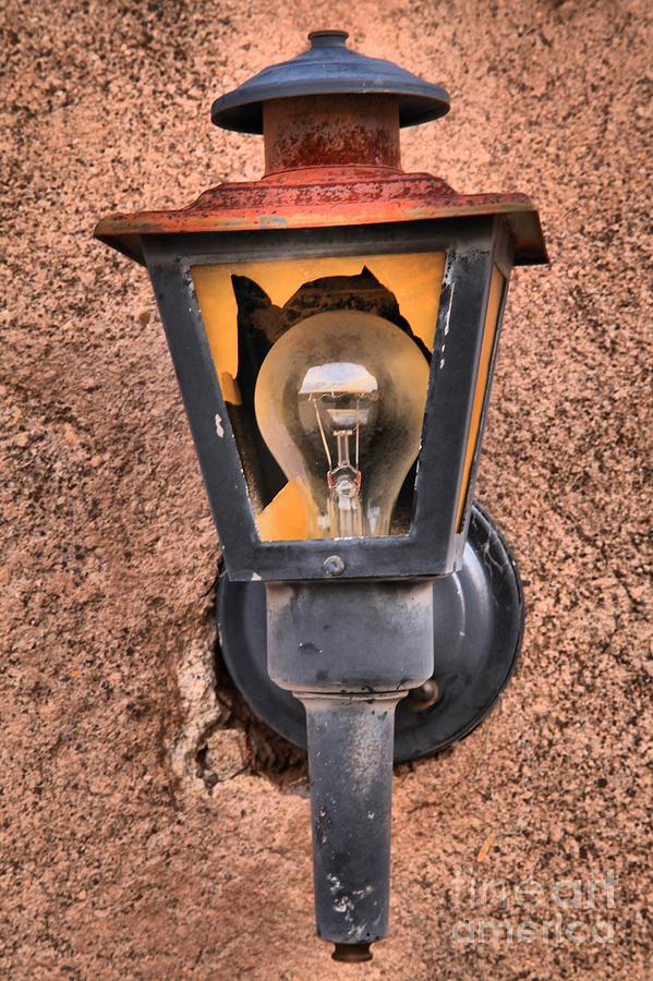 Ghost Town Lamp Photograph by Adam Jewell
