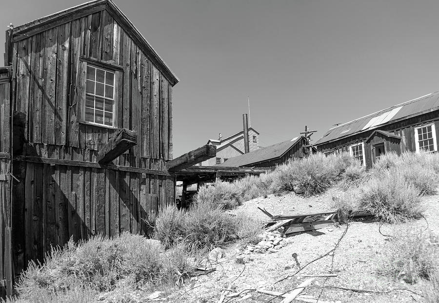 Yosemite National Park Photograph - Ghost Town of Bodie California dsc4441bw by Wingsdomain Art and Photography