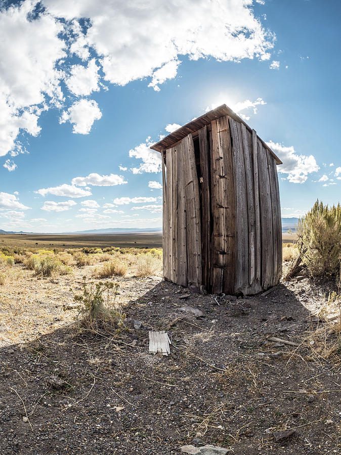 Ghost town outhouse Photograph by Martin Gollery