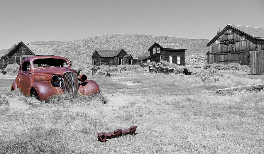 1937 Chevy Photograph - Ghost Town Relics by Steve McKinzie