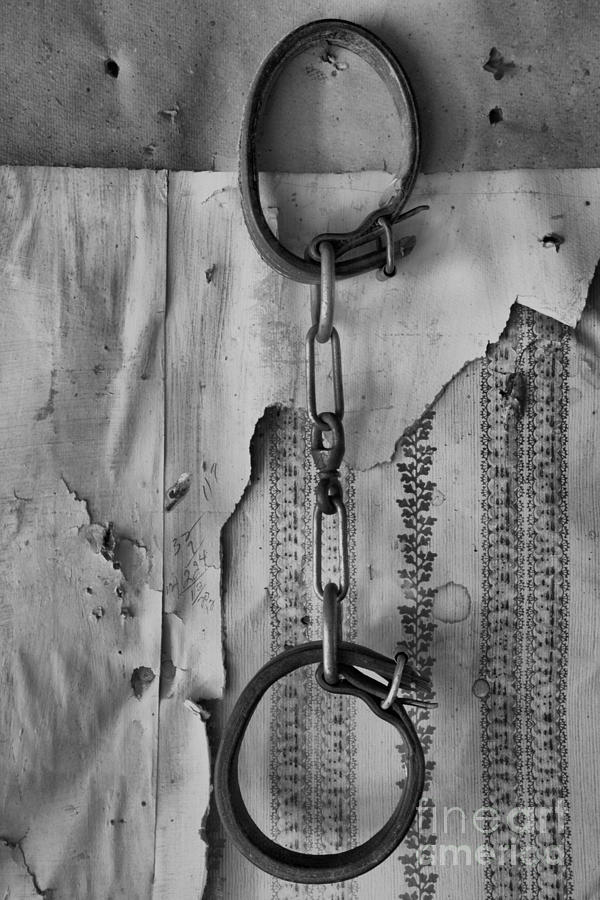 Ghost Town Shackles Black And White Photograph by Adam Jewell