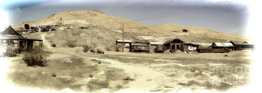 Ghost Town Textured Photograph by Joe Lach