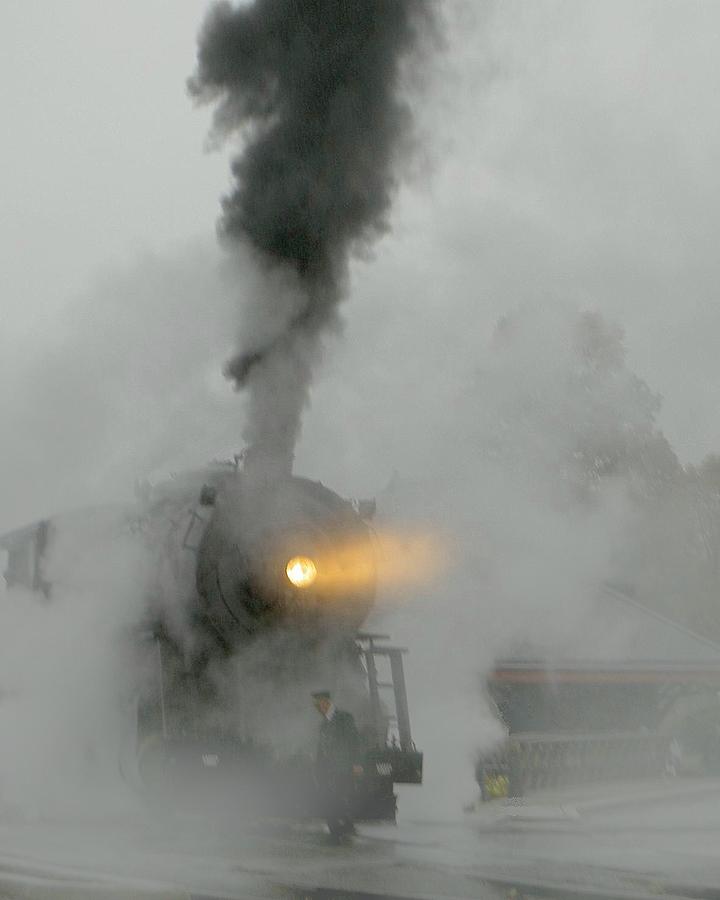 Ghost Train in the Mist Photograph by Carolyn Jacob