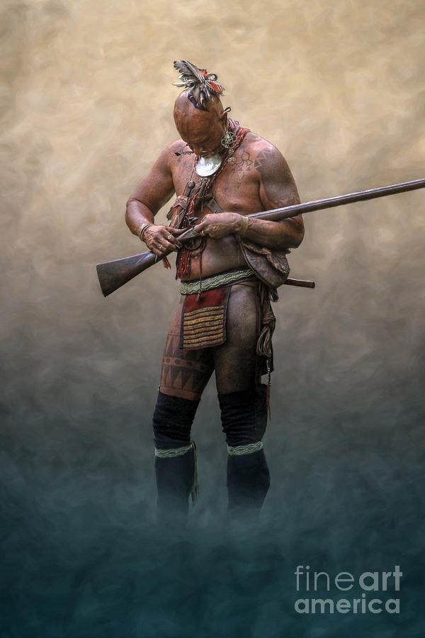 Native American Digital Art - Ghost Warrior  by Randy Steele