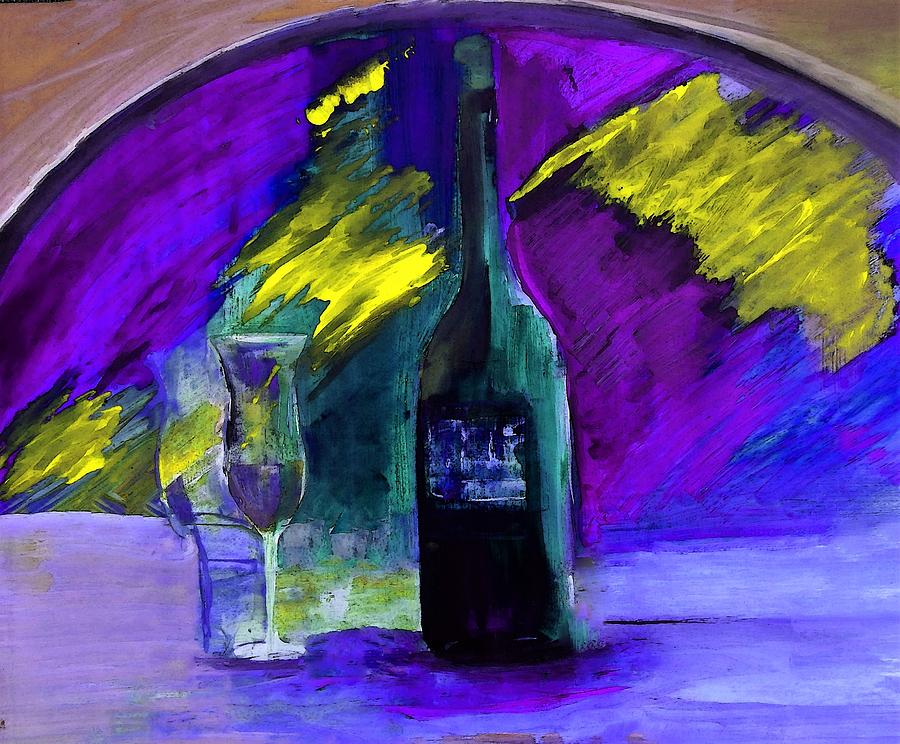 Ghost Wine Painting by Lisa Kaiser