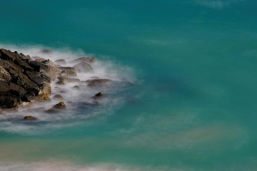 Beach Photograph - Ghostly Rocks by Brian Kamprath