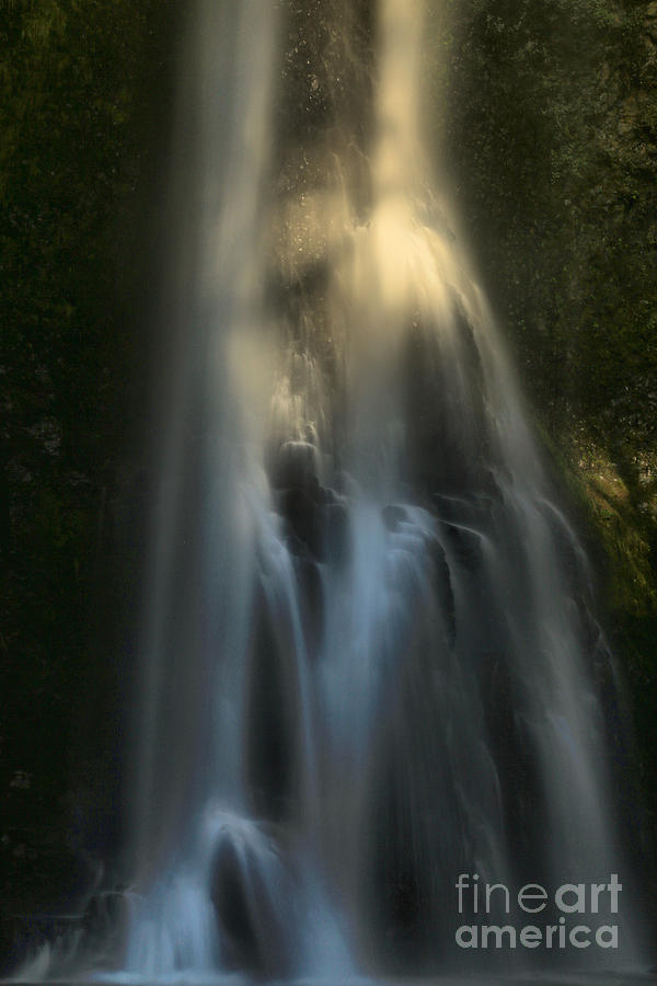 Ghostly Waterfall Cascades Photograph by Adam Jewell