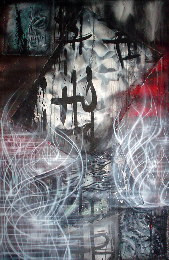 Ghosts 3 Painting by Leigh Odom
