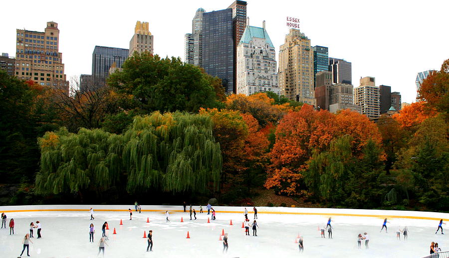 Ghosts at Wollman Rink Central Park Photograph by Christopher J Kirby